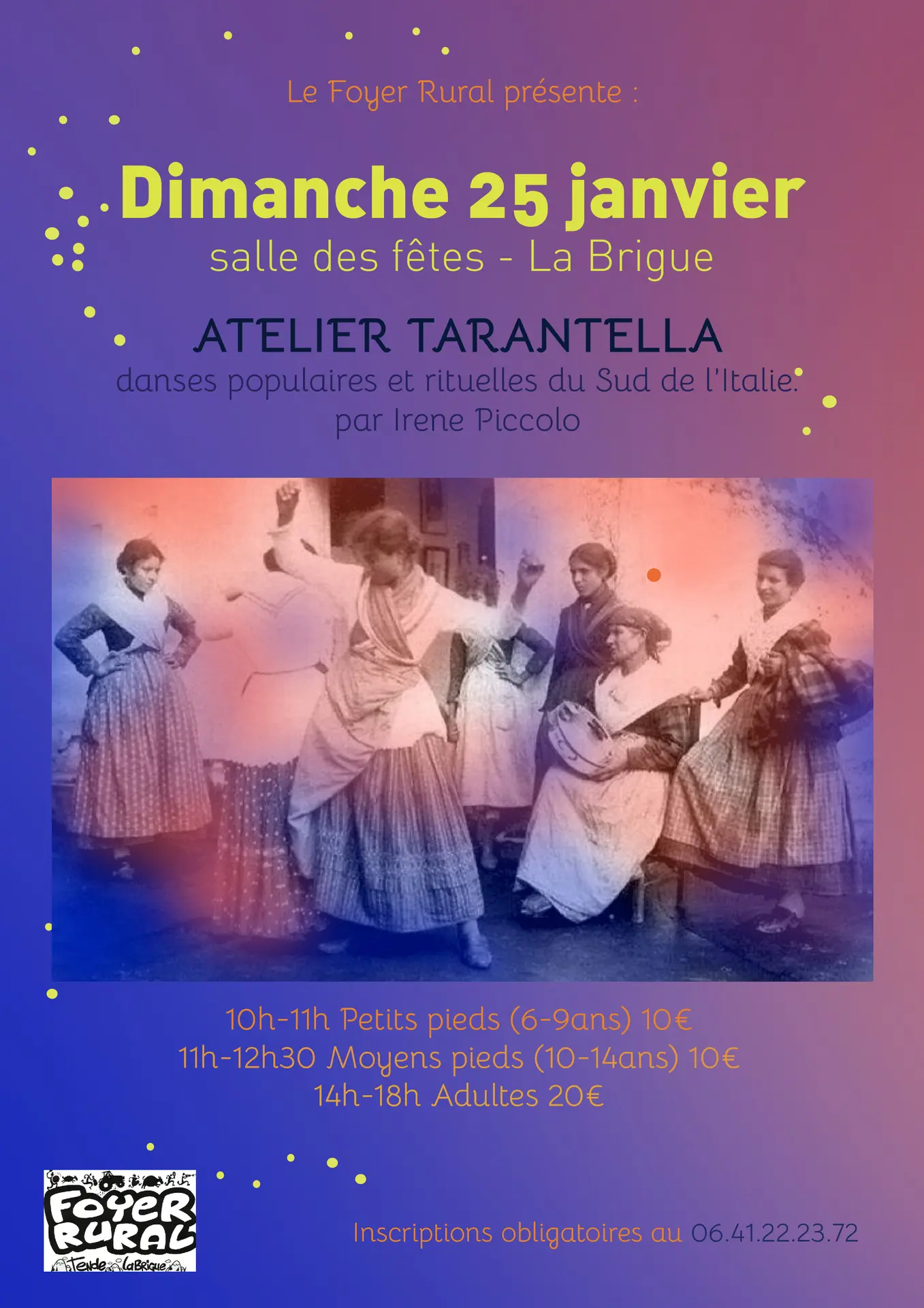 Affiche Atelier Tarantella
