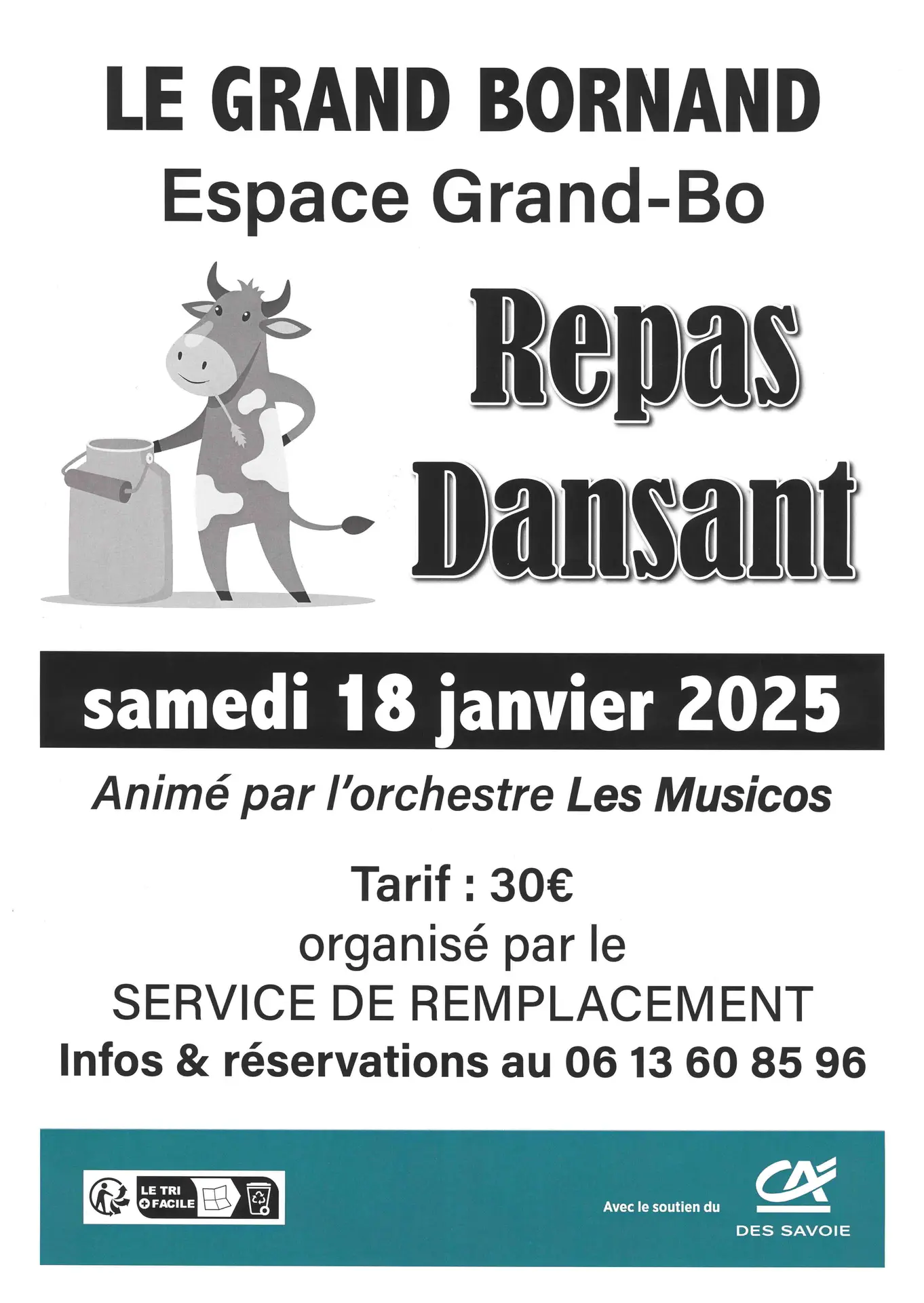 affiche diner dansant