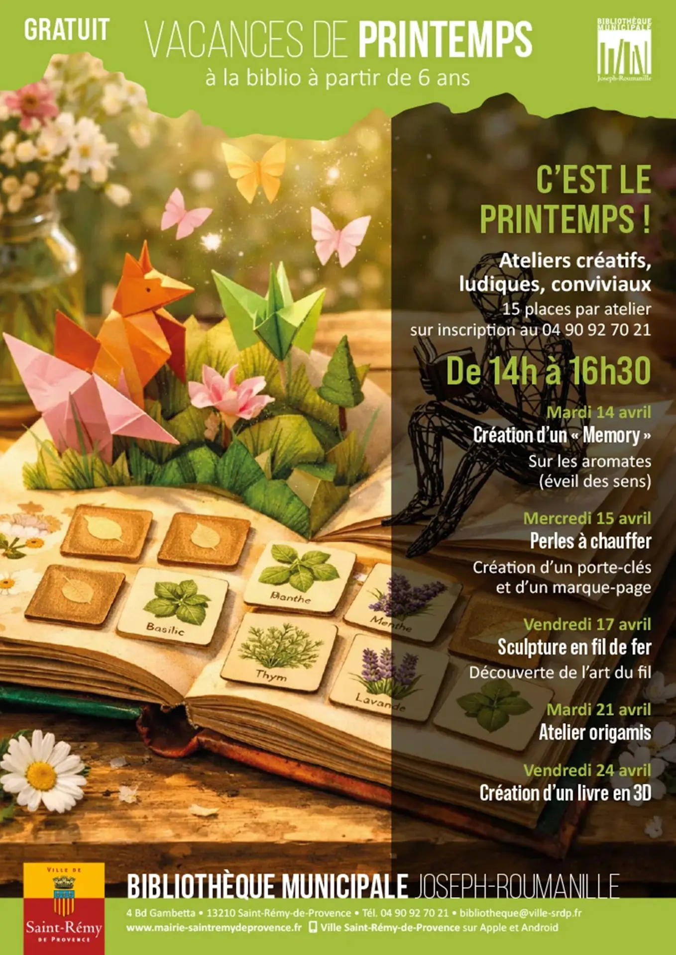 Vacances de Printemps à la Bibliothèque