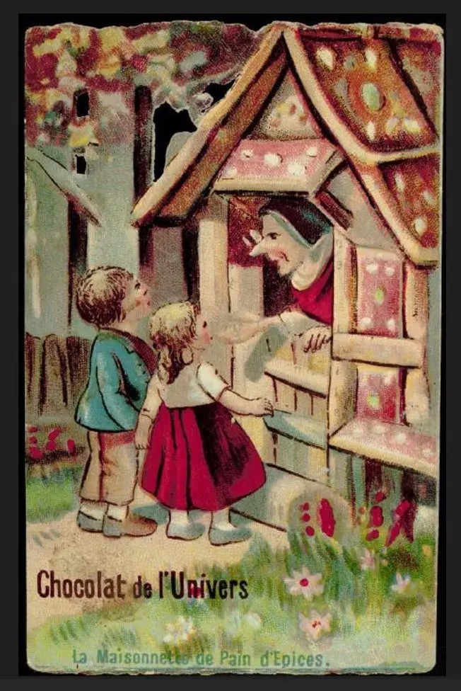 ©Illustration du conte des frères Grimm Hansel et Gretel, XIXe – XXe siècles. Mucem.