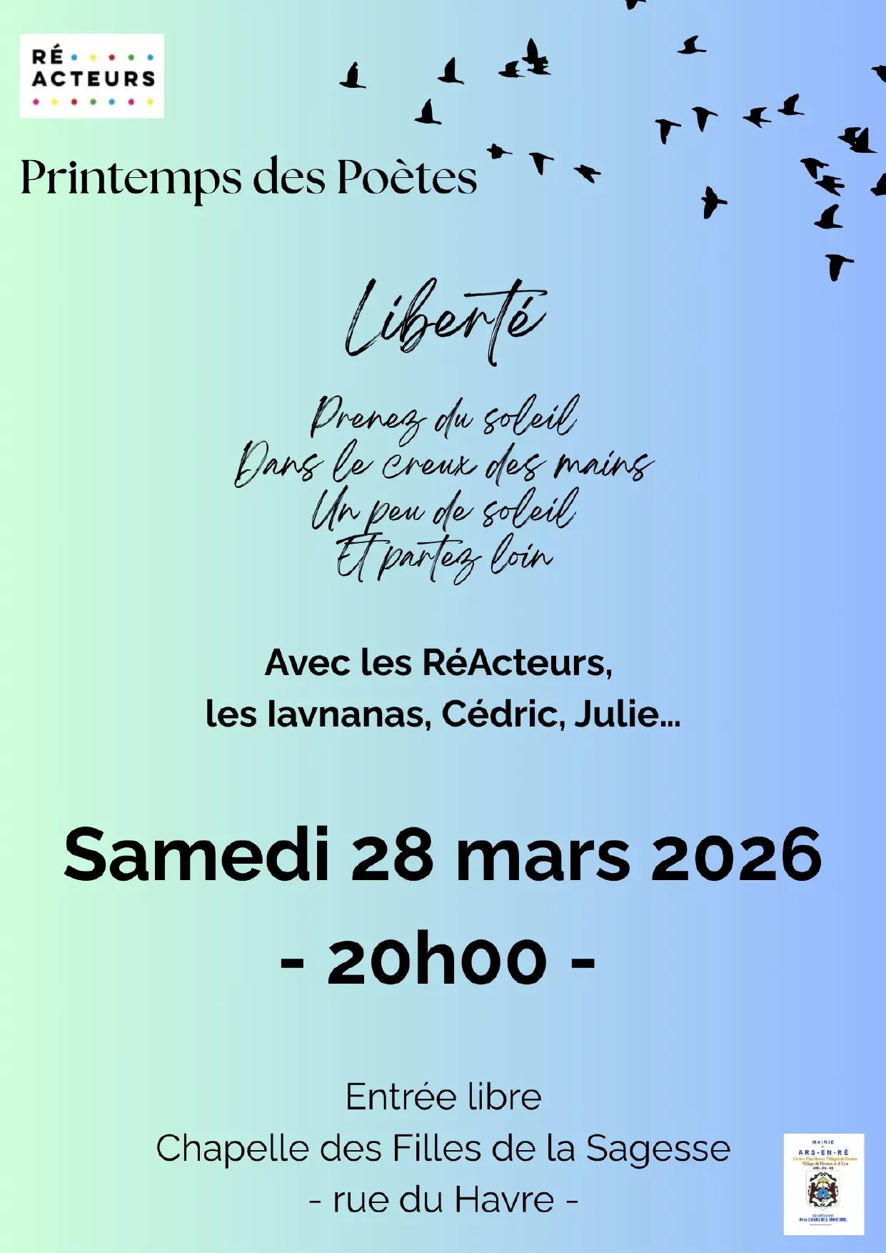 Affiche du spectacle « Liberté »