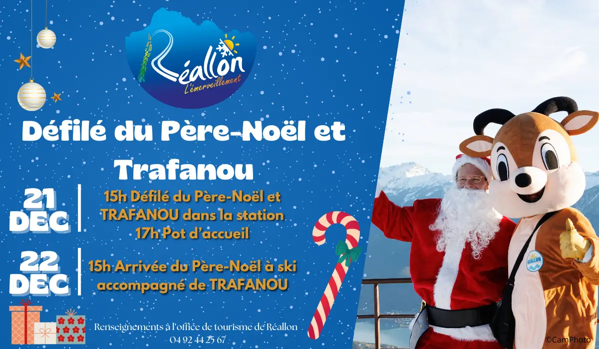Défilé du Père-Noël et Trafanou_Réallon
