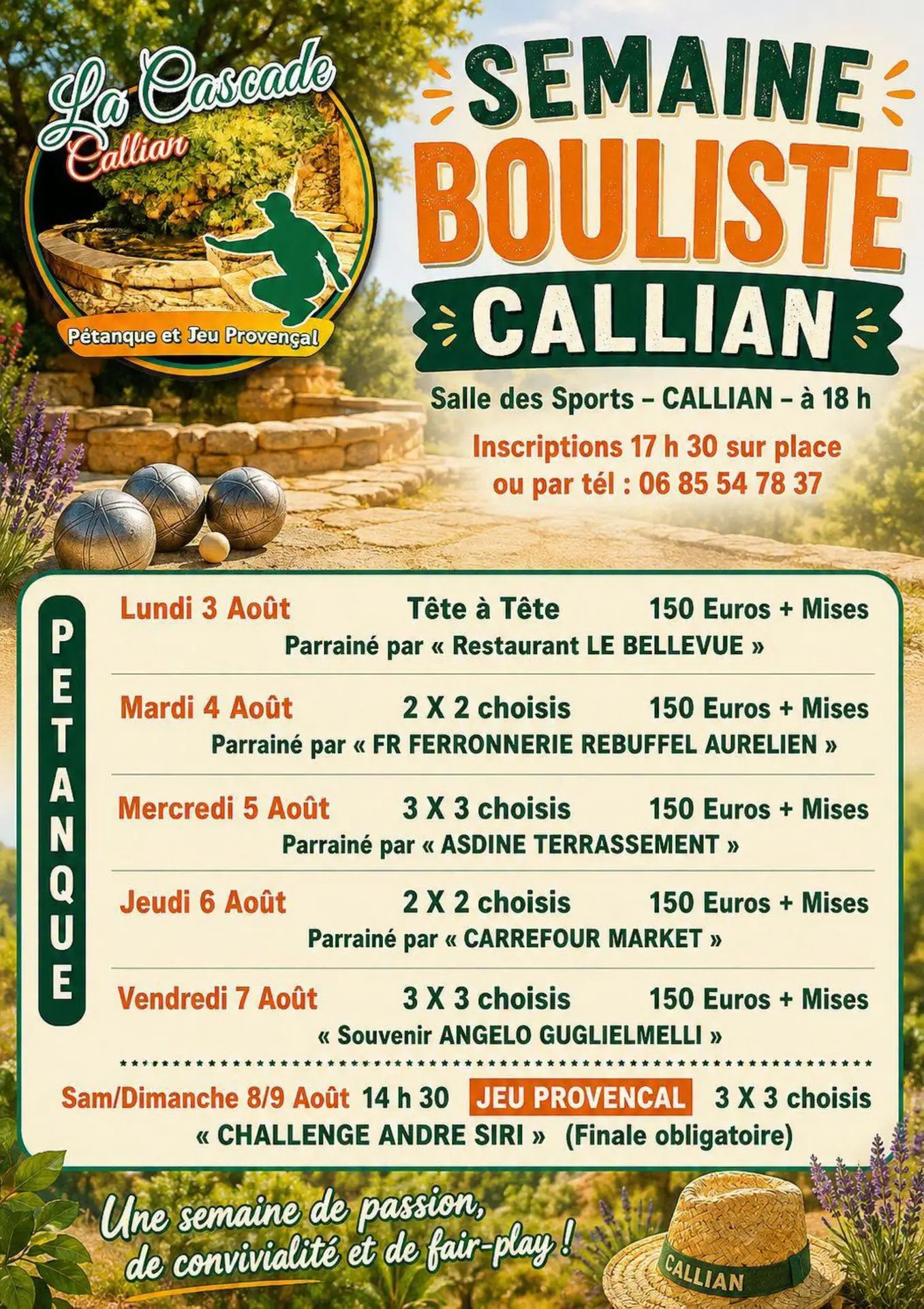 3 au 9 août 2026