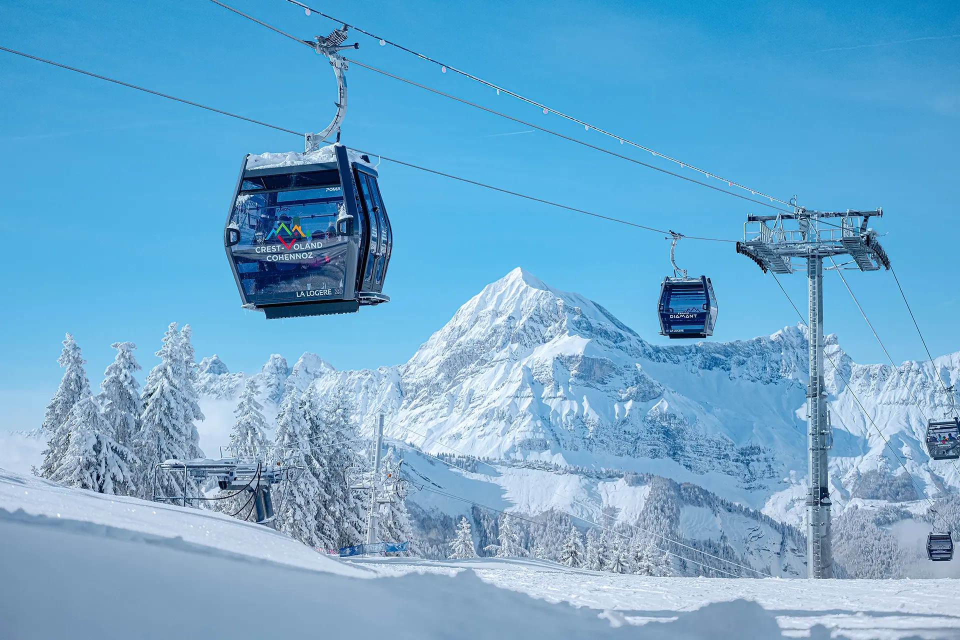 Nouvelle télécabine de la Logère à Crest-Voland Cohennoz
