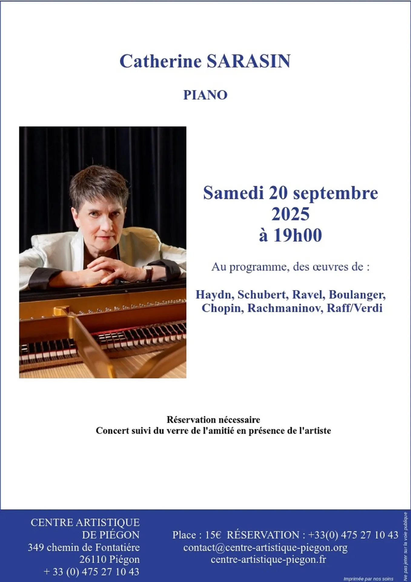 Concert de piano de Catherine Sarasin_Piégon