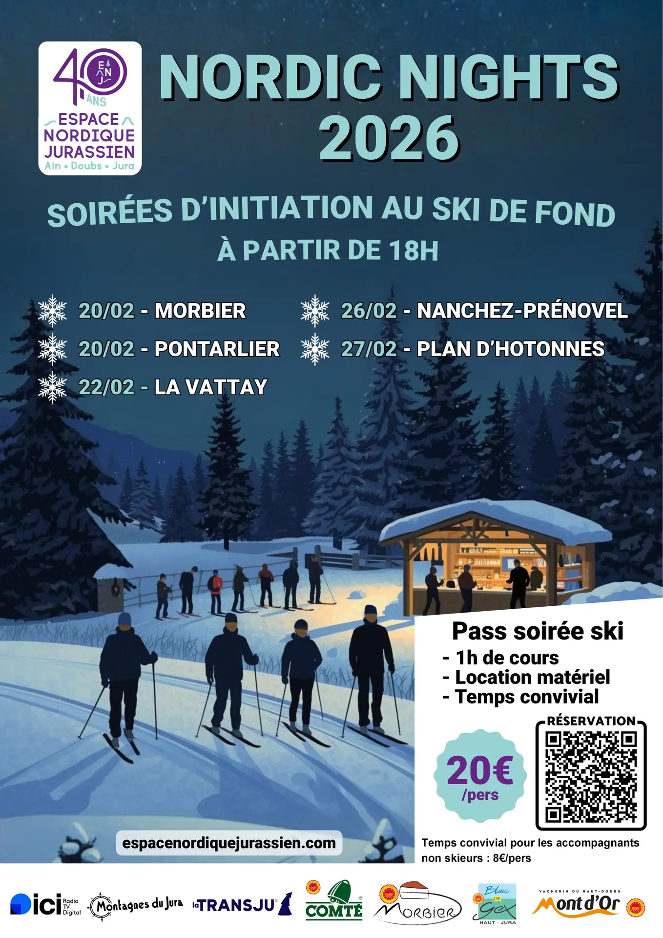 Nordic night aux Plans d'Hotonnes_Haut Valromey