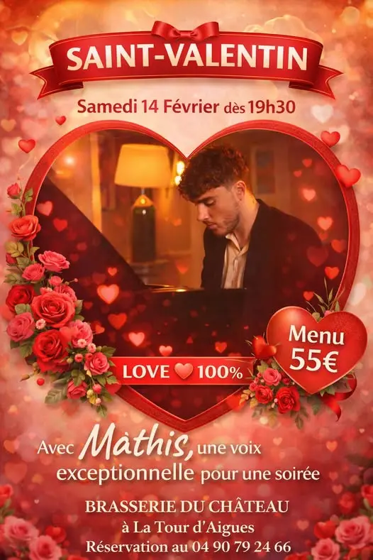 La Brasserie du Château fête la Saint Valentin_La Tour-d'Aigues