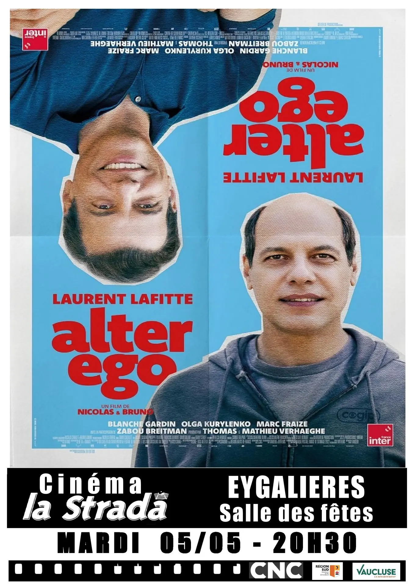 Plakat Cinéma La Strada - Filmvorführungen in Eygalières Alter Ego 05.05.26