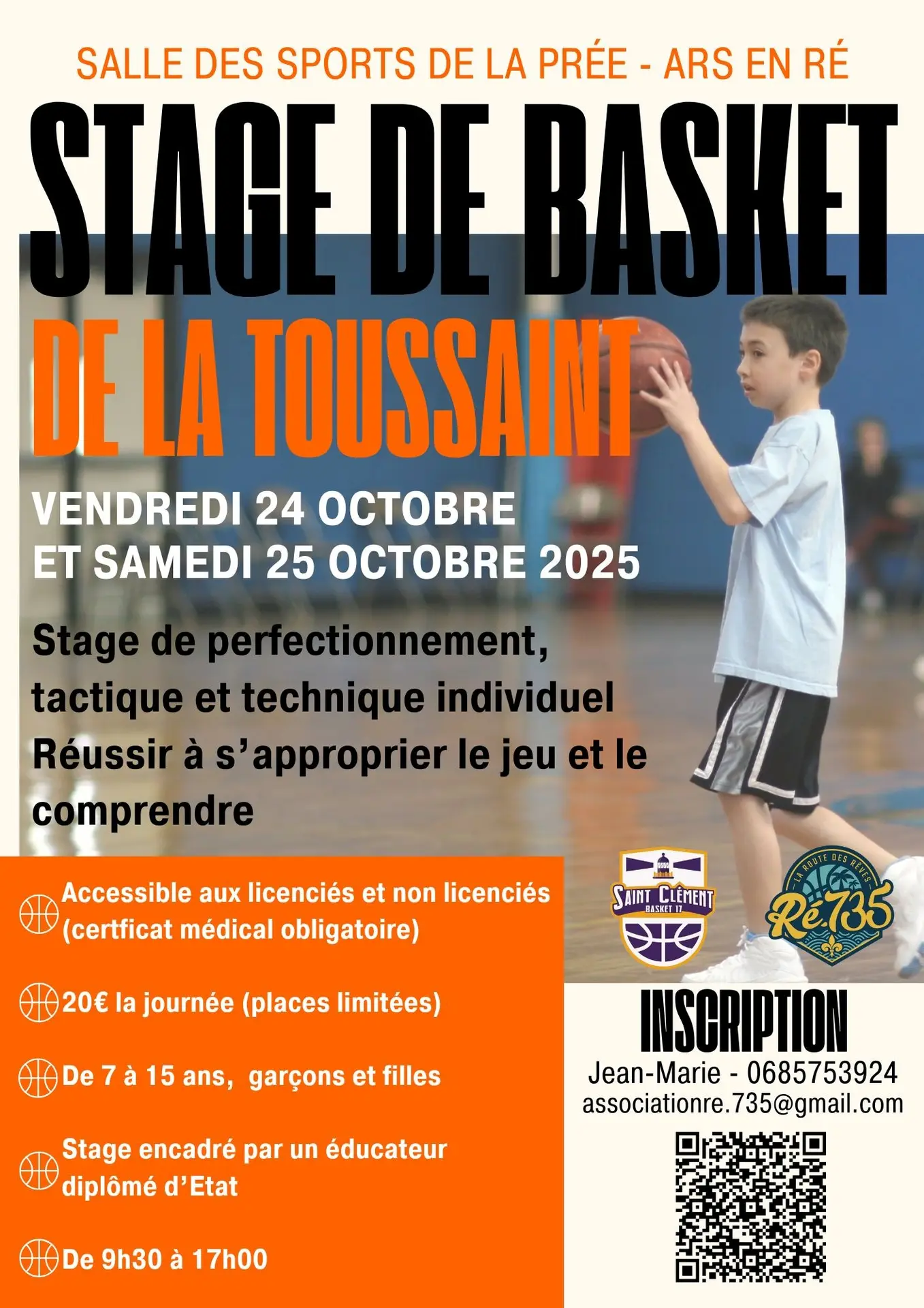 Stage de basket de la Toussaint_Ars-en-Ré