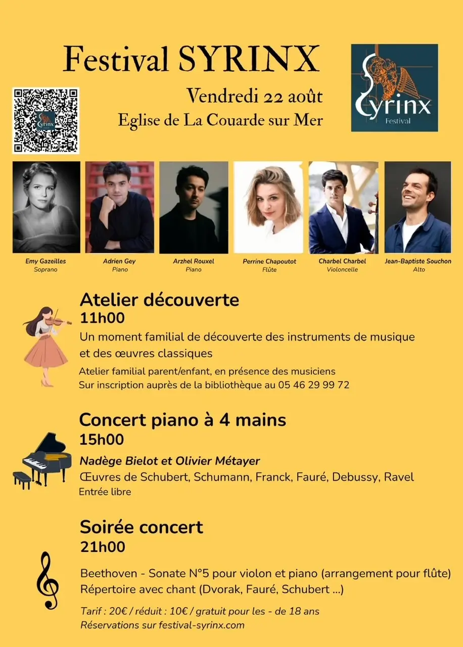 Festival Syrinx -Atelier & concert_La Couarde-sur-Mer