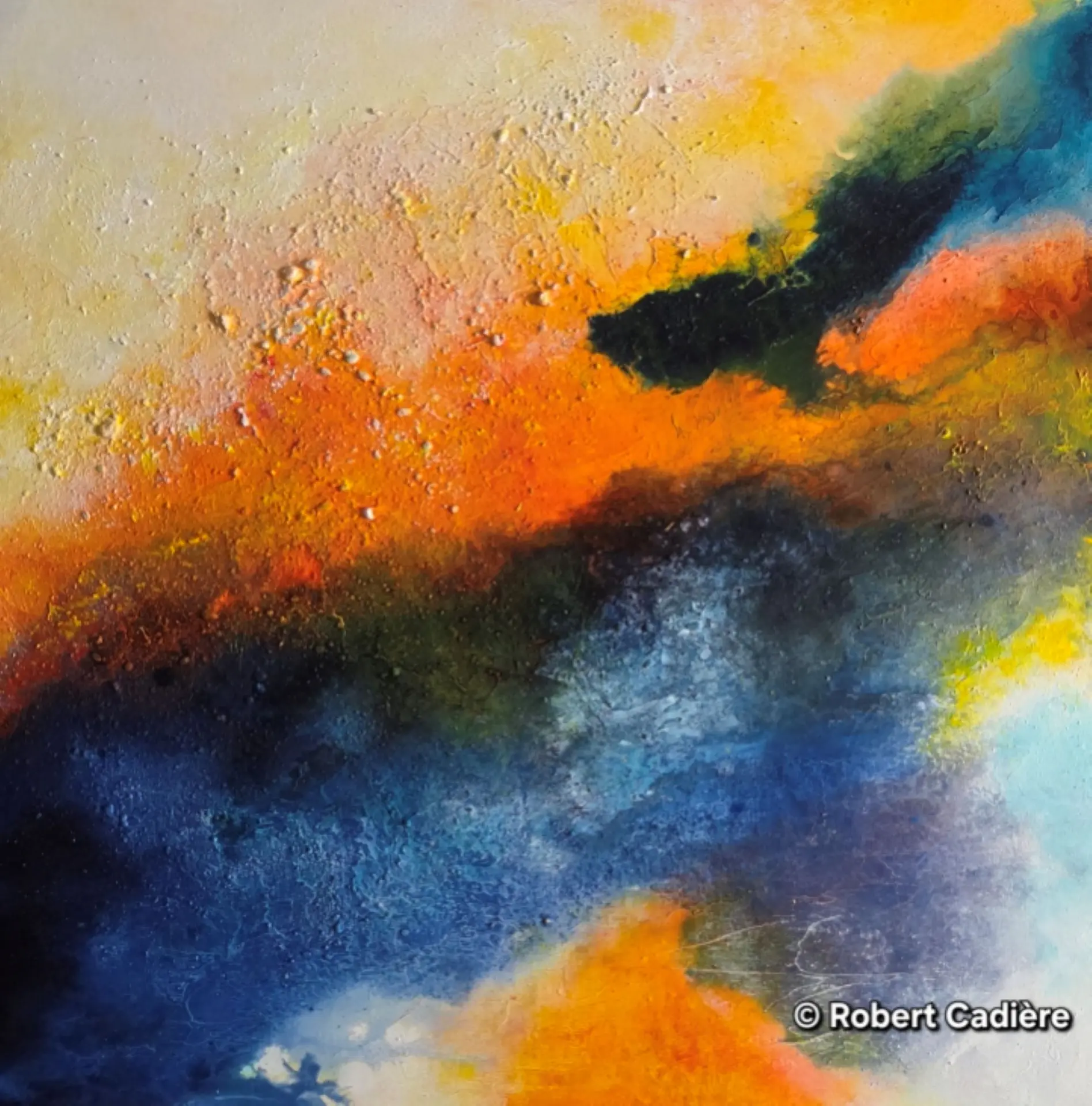 Exposition Strates, 20 ans de matière  de Robert Cadière à Saint-Paul de Vence