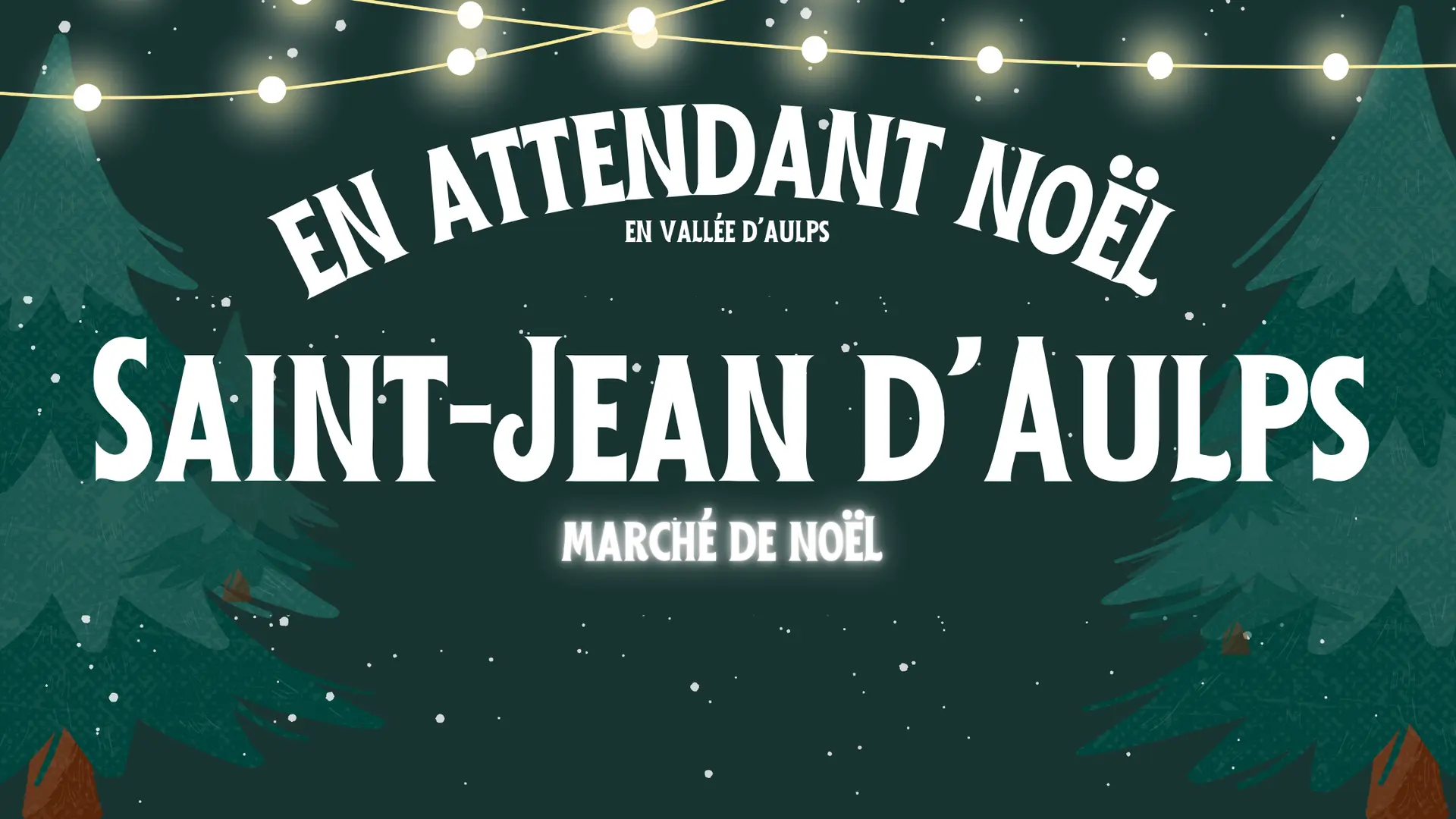 Marché de noël de St Jean d'Aulps avec des artisans locaux.