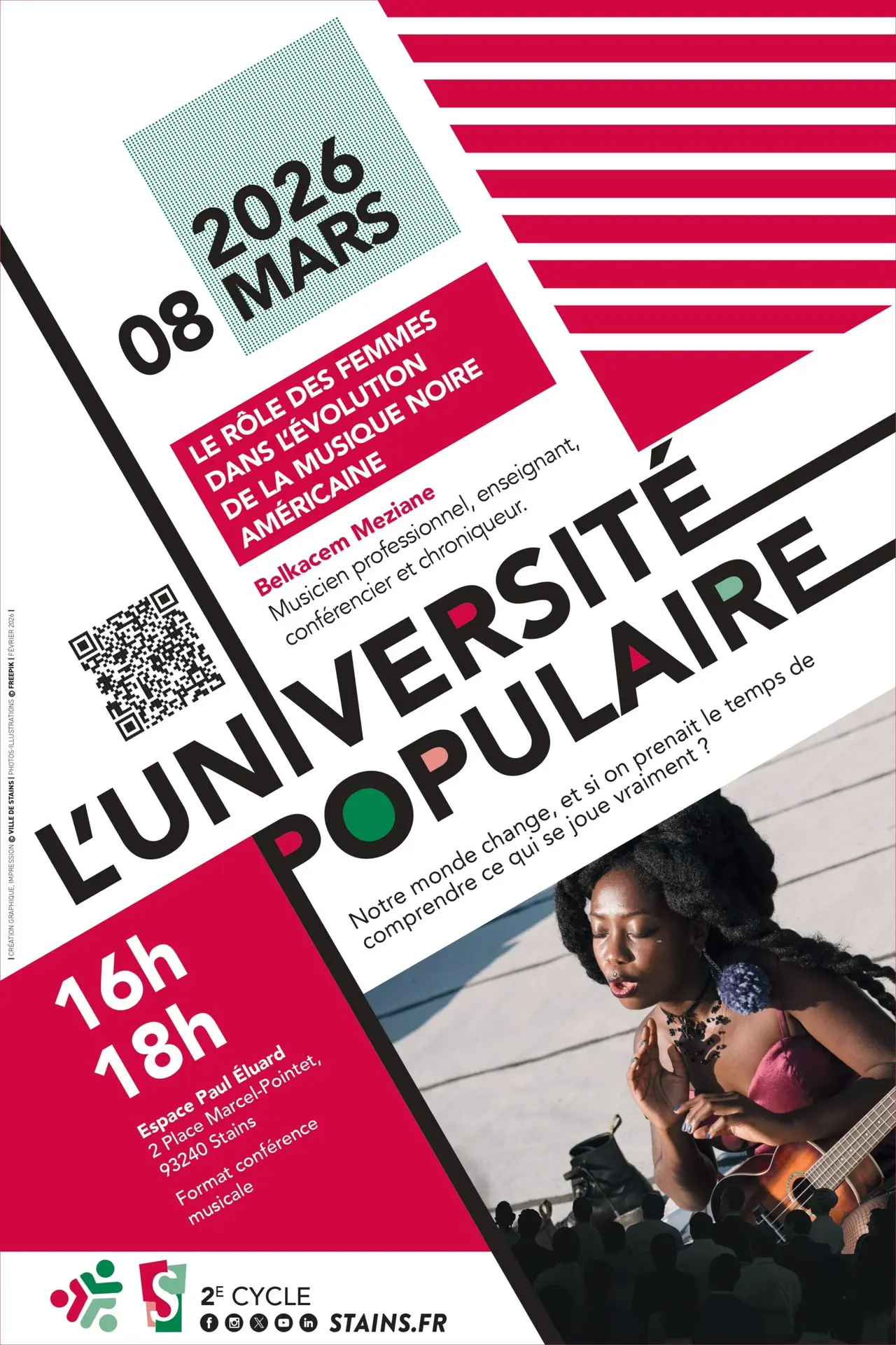 Conférence musicale - Le rôle des femmes dans l'évolution de la musique noire américaine_Stains