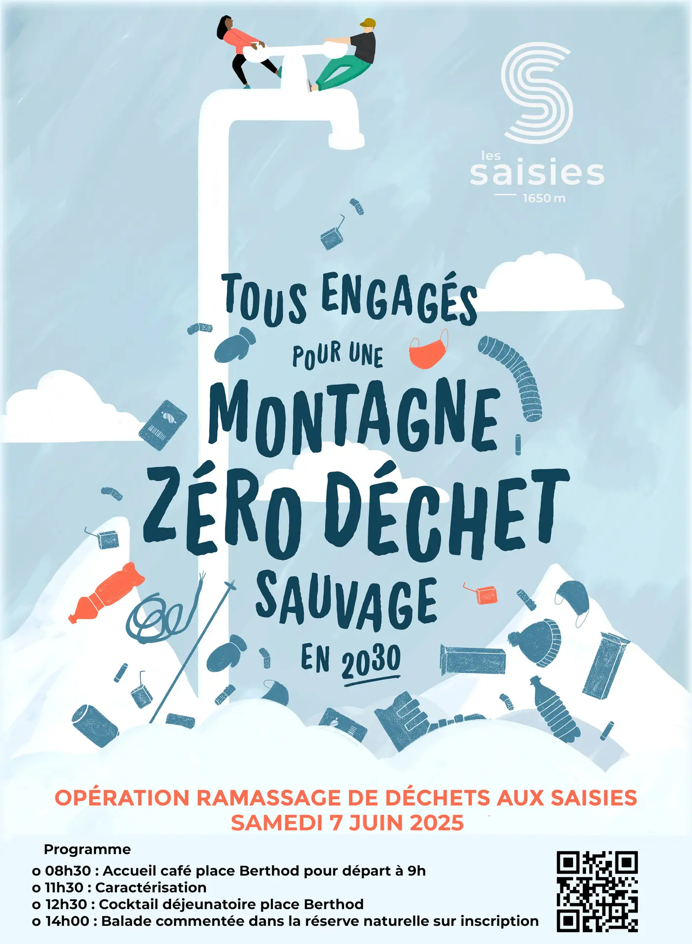 Affiche Ramassage des déchets 2025