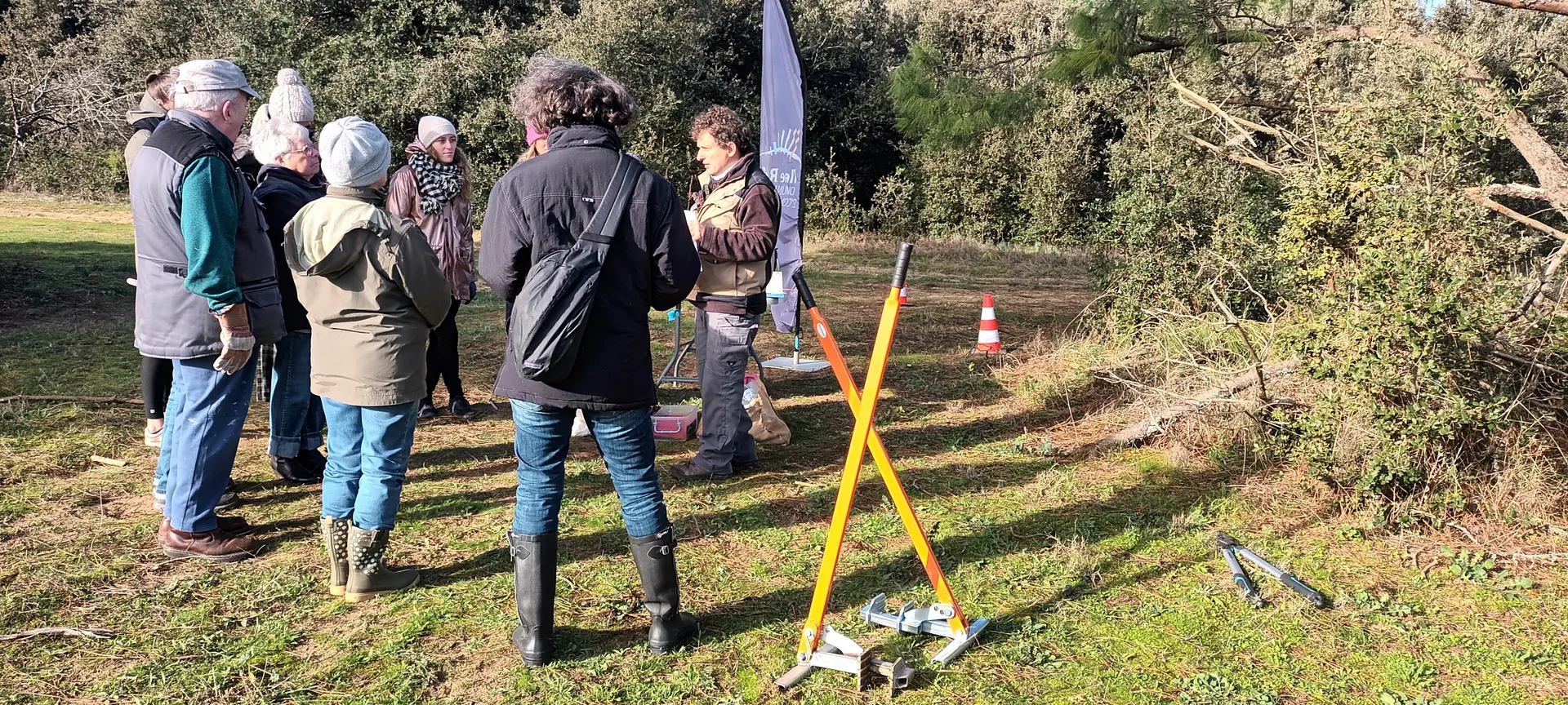 Chantier participatif : arrachage d’ailante avec les écogardes_Loix