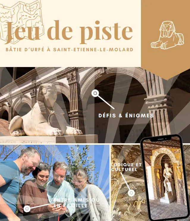 Affiche jeu de piste connecté à la Bâtie d'Urfé