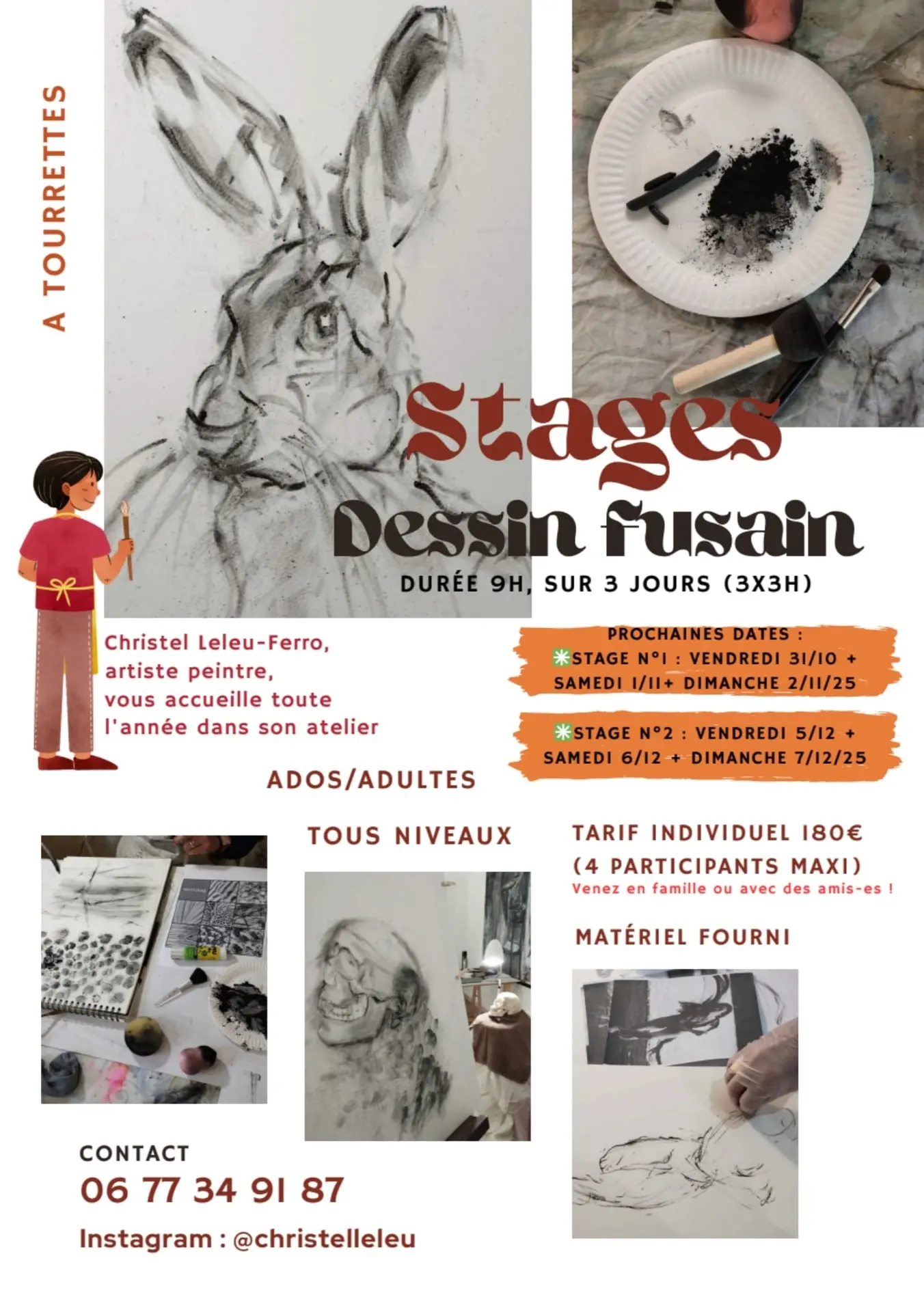 Stages Dessin & Fusain
