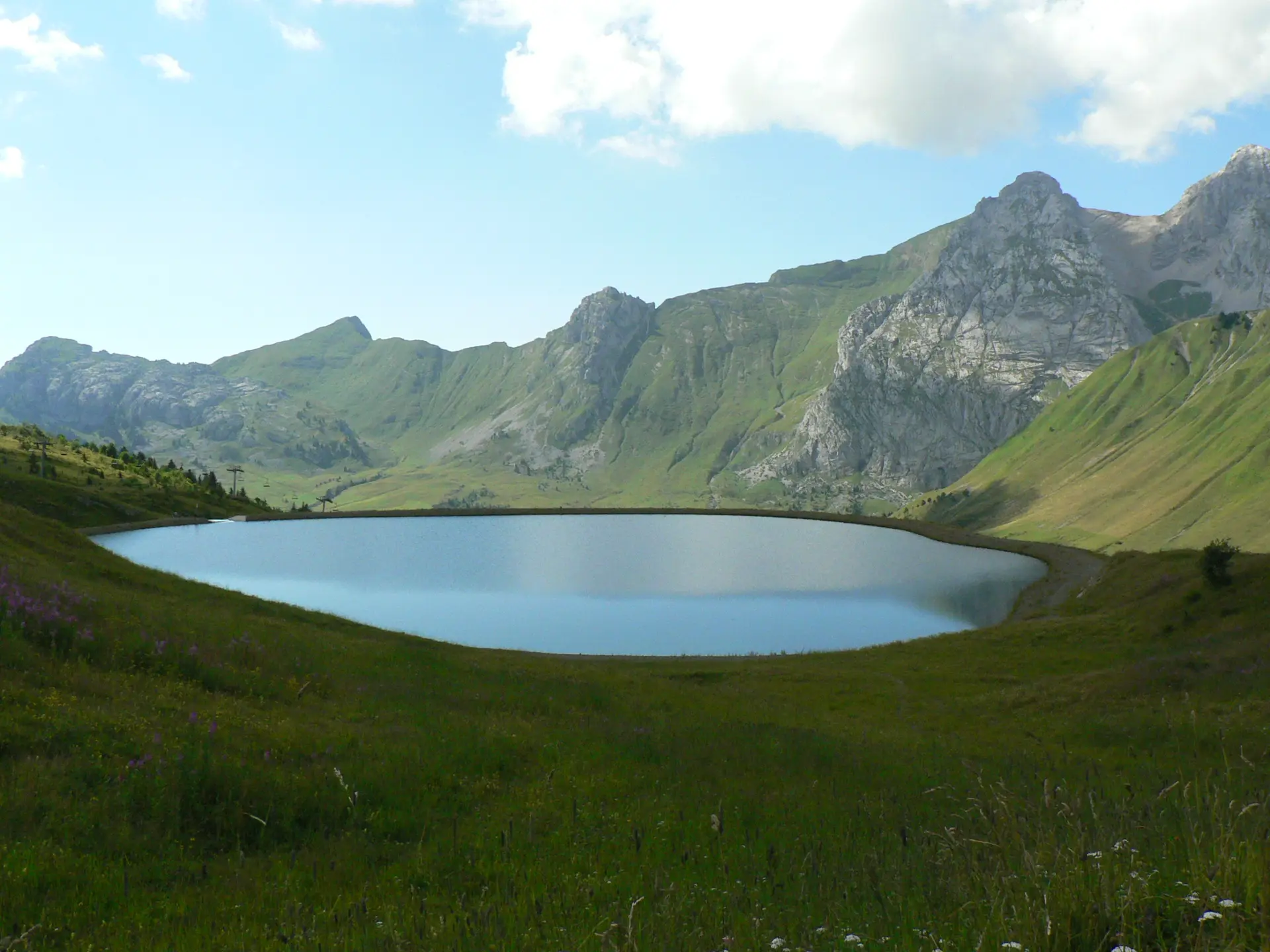Sur le parcours du Tour du Lachat