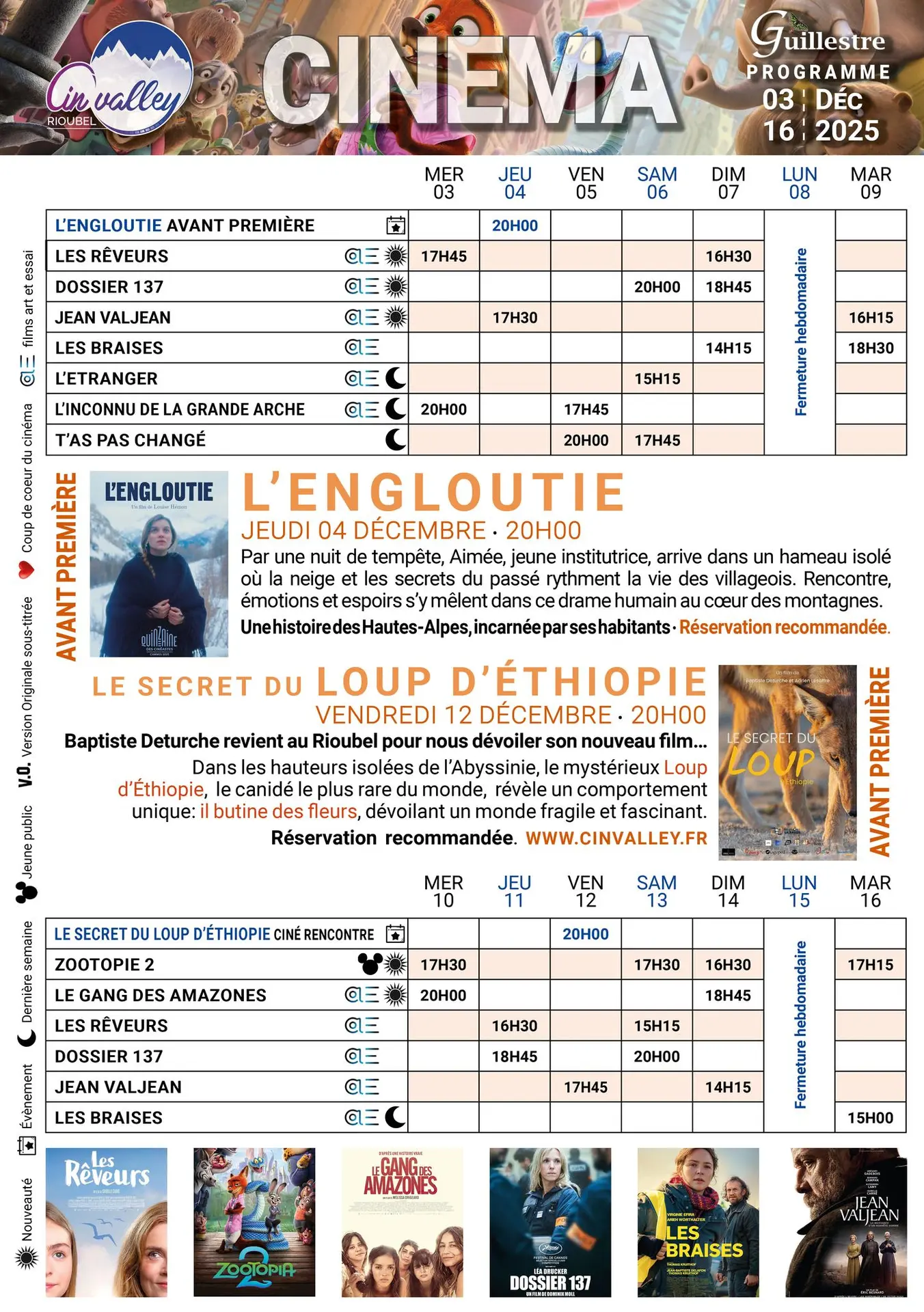 Du 3 au 16 décembre 2026