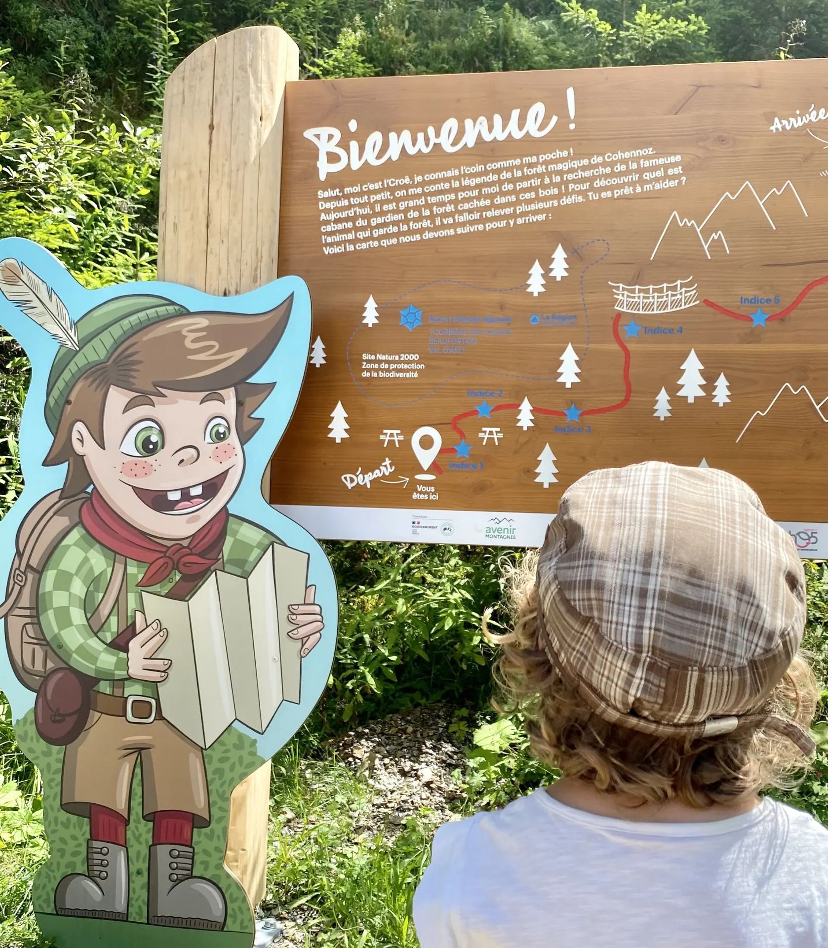 Sentier thématique le Bois du Croë à Cohennoz - Départ