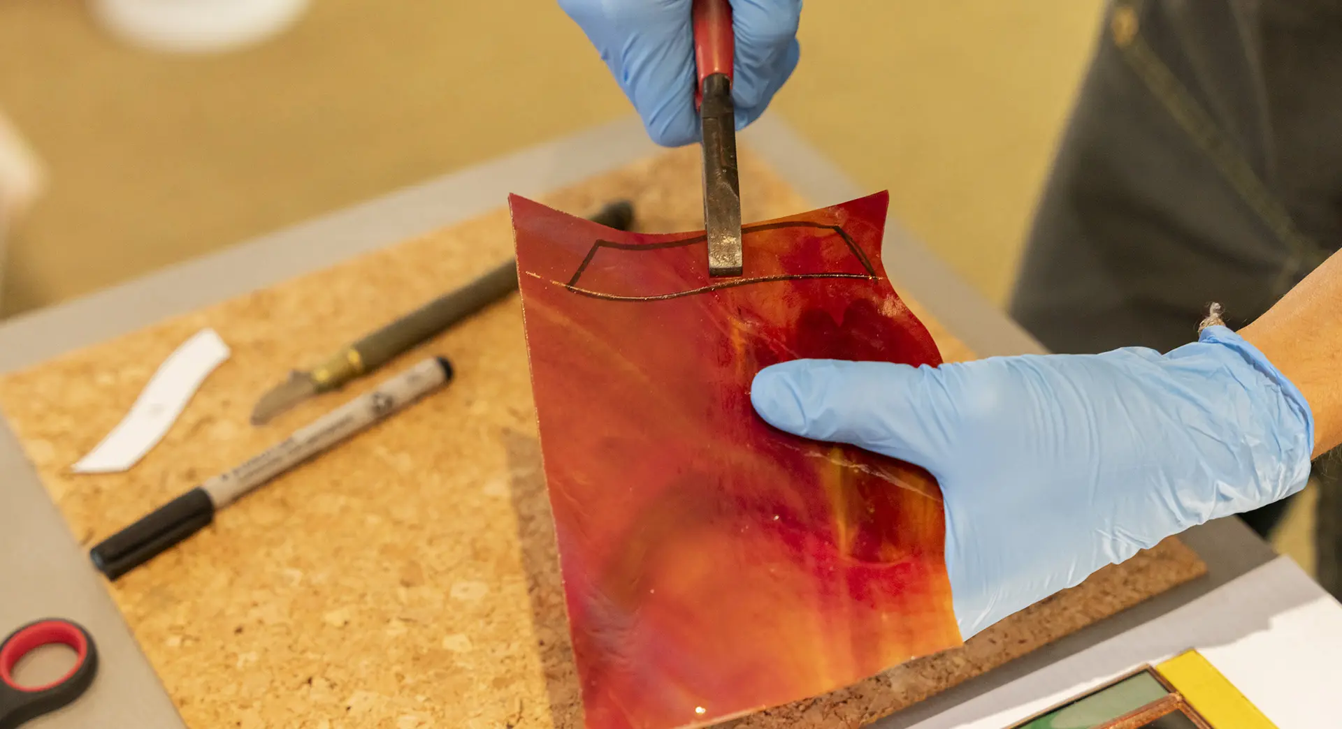 Initiation à l'art du Vitrail Tiffany avec Mélanie Cornu