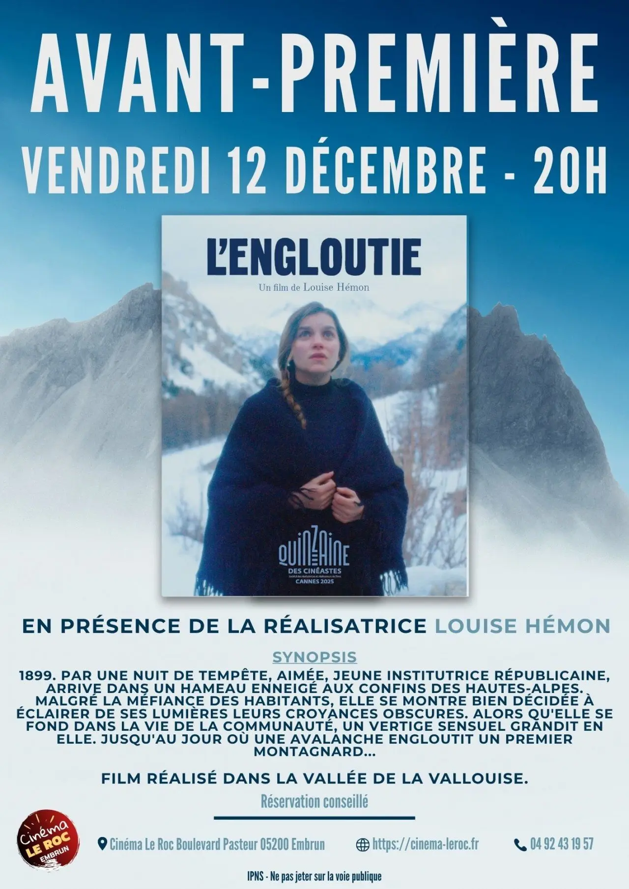 Avant-première film L'engloutie_Embrun