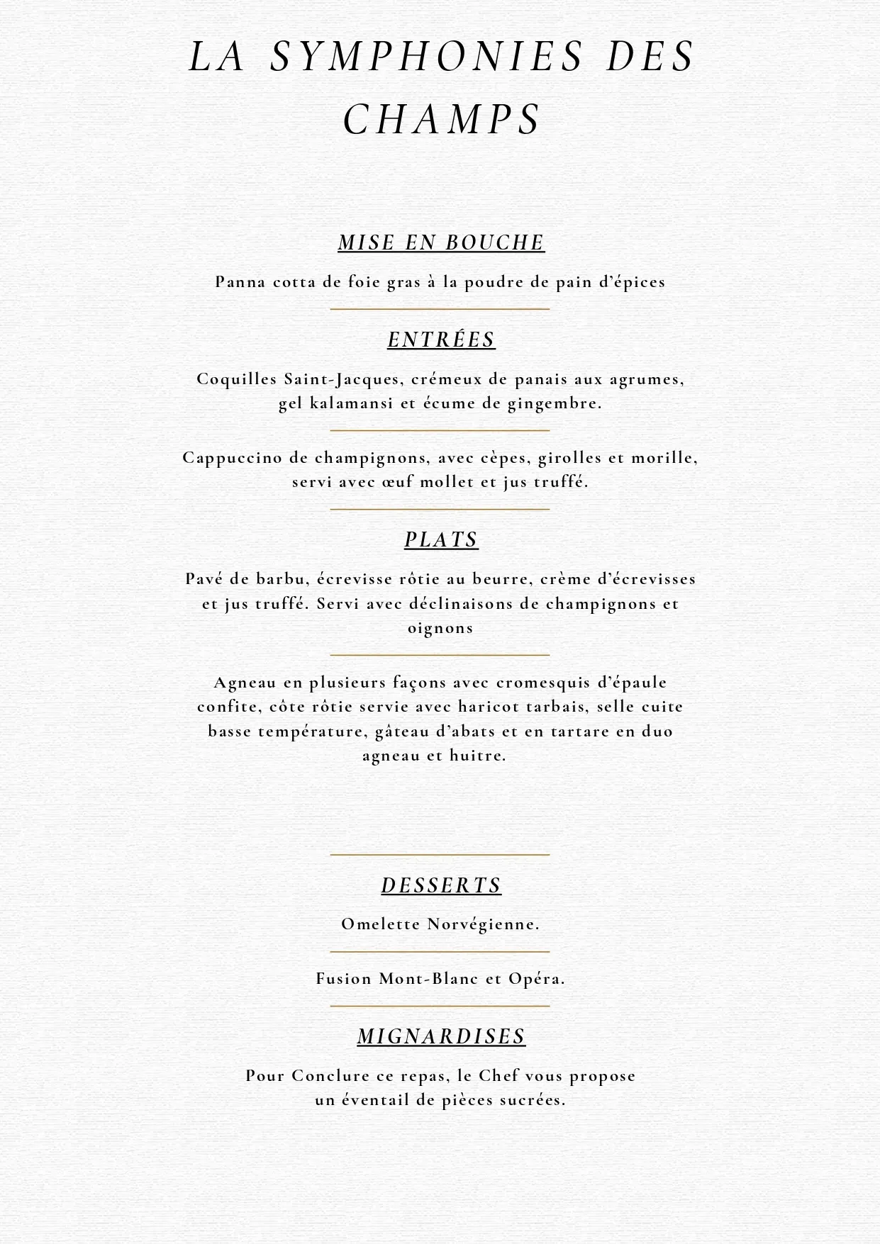 La symphonie des champs