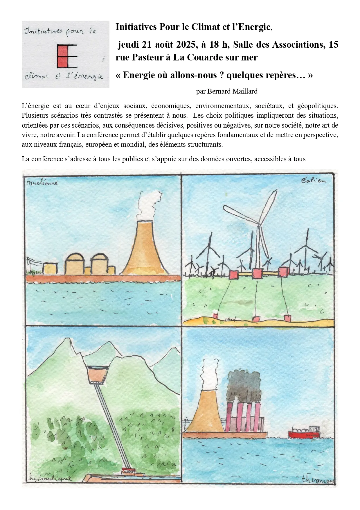 Initiatives pour le climat et l'énergie - Energie, où allons-nous ?_La Couarde-sur-Mer