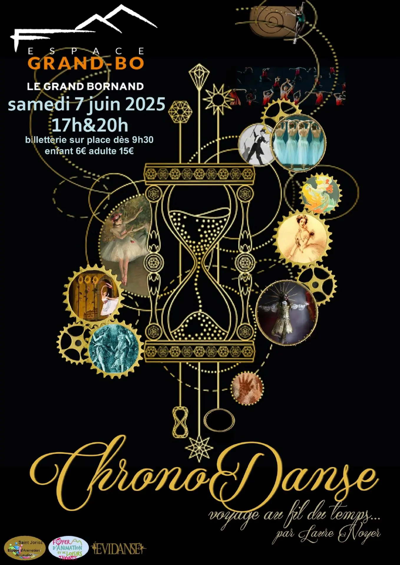 Affiche du spectacle de danse Chronodanse