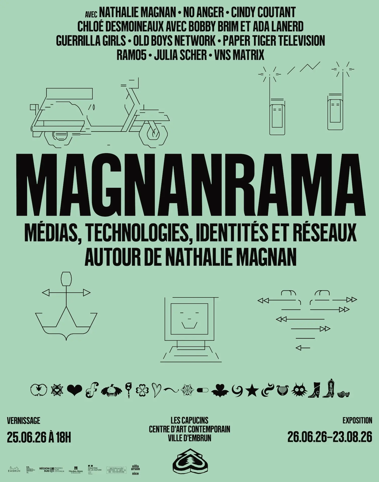 Exposition Magnanrama. Médias, technologies, identités et réseaux autour de Nathalie Magnan
