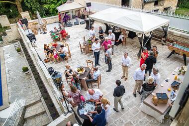 Réception sur la terrasse