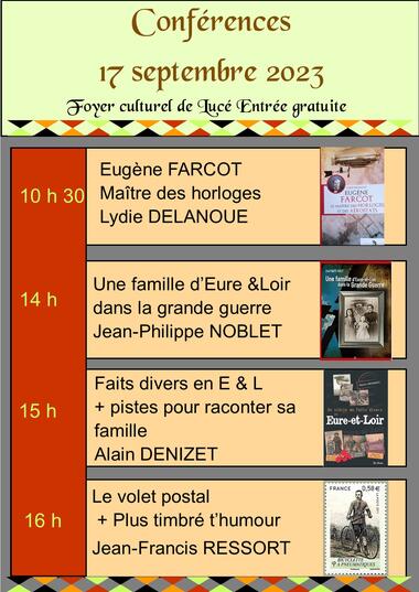 programme conférences