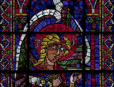 visite la bourdinière saint loup dammarie corancez  vitrail d'aaron restauration Babet