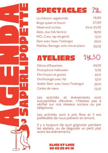 Affiche Agenda