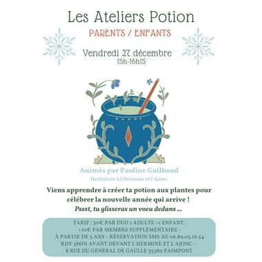 Affiche atelier potion décembre 2024_paimpont