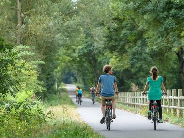 En vélo sur la Voie Verte