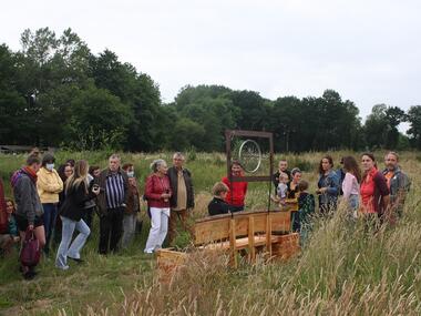 Inauguration - parcours - art - Concoret - CPIE - Brocéliande - Bretagne