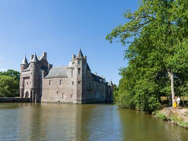 Chateau de Trécesson - vue - Campénéac - Brocéliande - Bretagne