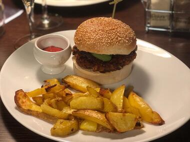 burger végétarien - les papilles au vert - Ploërmel