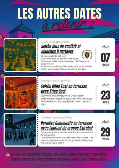 Soirées Guinguettes à La Jasserie_Le Bessat