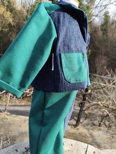 ensemble veste salopette