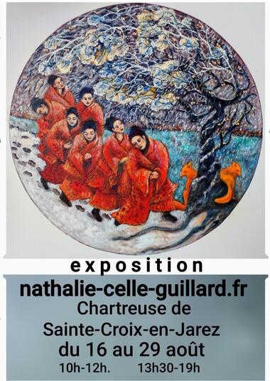 Exposition peintures Celle - Nathalie Guillard_Sainte-Croix-en-Jarez