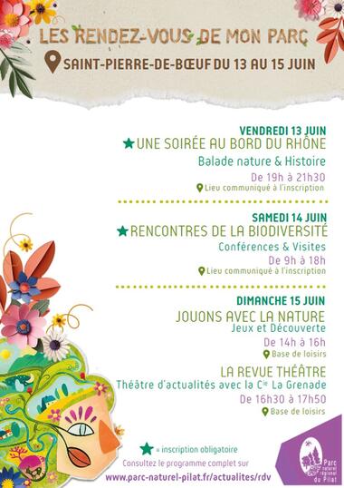 Les Rendez-vous de mon Parc "Une soirée au bord du rhône"_Saint-Pierre-de-Boeuf