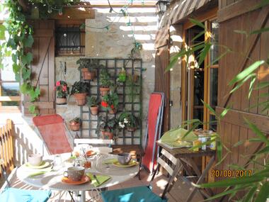 petit déjeuner en terrasse