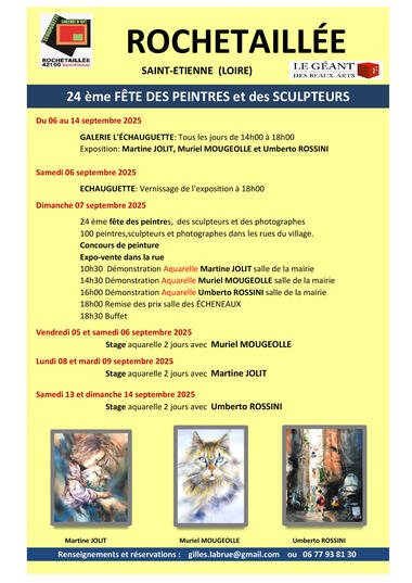 Fête des peintres à Rochetaillée - 24ème édition_Rochetaillée