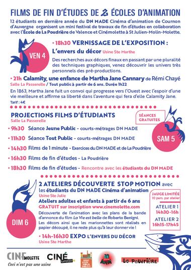 Mini festival du film d'animation_Saint-Julien-Molin-Molette