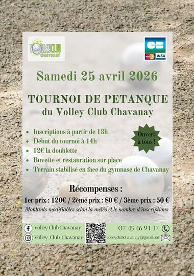 Tournoi de Pétanque du volley-club_Chavanay