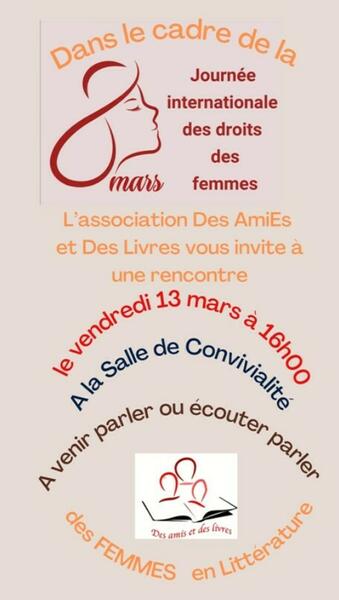 Rencontre littéraire spéciale “femmes”_Pélussin