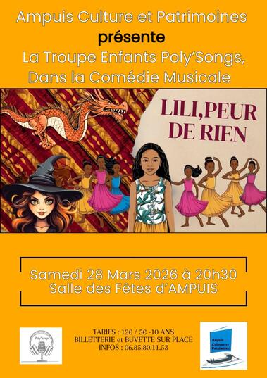 Spectacle musical Lili, peur de rien !_Ampuis