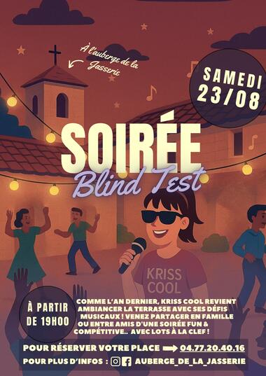 Soirée "Blind Test" à La Jasserie_Le Bessat